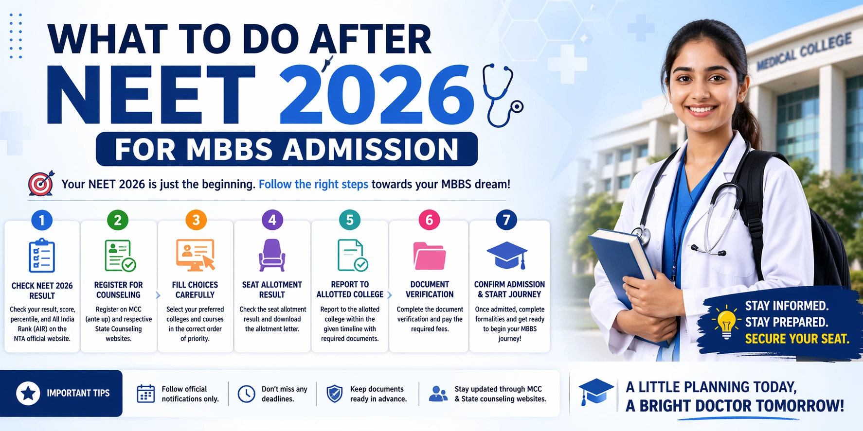 NEET 2026 Counselling Process MBBS Admission After NEET 2026